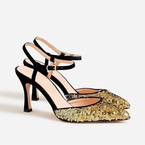 NWT J. Crew Elsie Sequin Pump size 8
